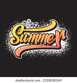 Diseño de impresión de camisetas de alta calidad de verano.