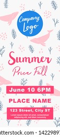 Summer Price Fall DL size Flyer banner concept