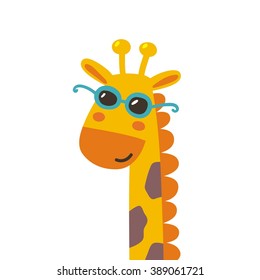 summer print with giraffe