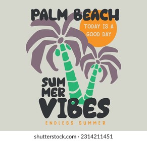 summer print  palm