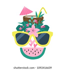 Summer Print. Vector illustration 