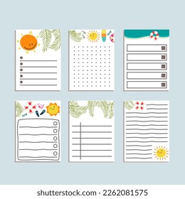 Summer Printable Note And Memo
