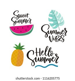 Summer quote. Hello summer