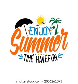 Vector de letras de diseño de citas de verano