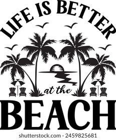 Citas de verano Tipografía Camiseta Diseño Letras Concepto