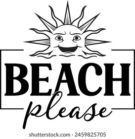 Summer Quotes Typography T-Shirt Design Lettering Concept