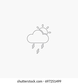 summer rain icon
