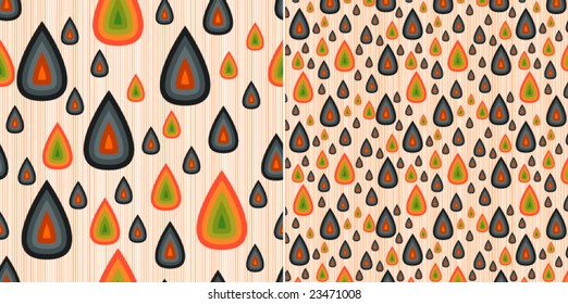 Summer rain pattern for vector backgrounds