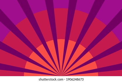 Summer rays background. Banner for circus poster. Graphic design element.