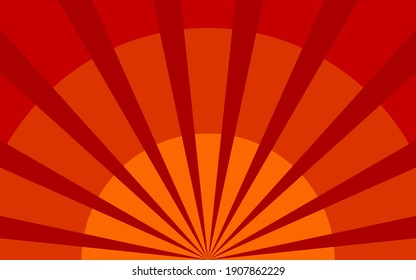 Summer rays background. Banner for circus poster. Graphic design element.