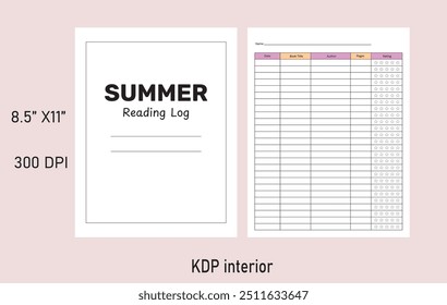 Summer Reading Log for Kids KDP Interior–100% Unique and High-Resolution Interior.
We are confident this insider will help you in your less content publishing journey.