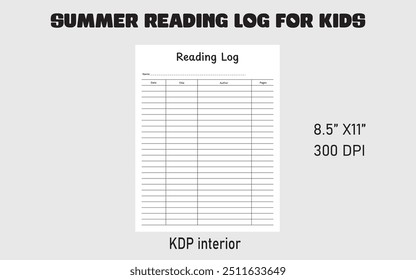 Summer Reading Log for Kids KDP Interior–100% Unique and High-Resolution Interior.
We are confident this insider will help you in your less content publishing journey.