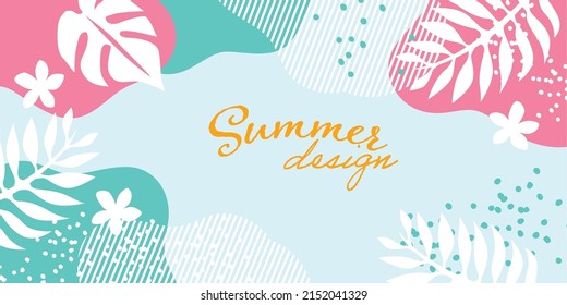 Sommer ist eine erfrischende Resort-Illustration