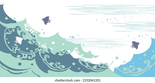 Summer is a refreshing resort illustration