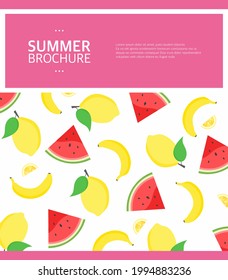 Summer Related Frame Brochure Design
