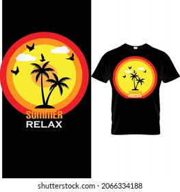 Summer relax  custom tshirt design