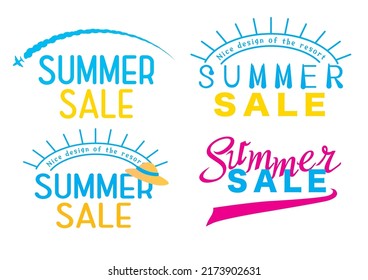 Summer resort character frame material set