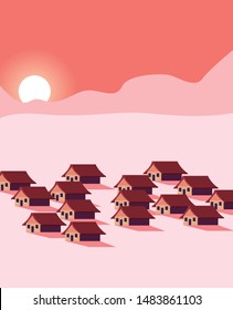 summer resort huts destination beach