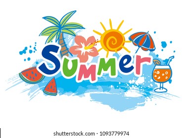 Summer resort logo