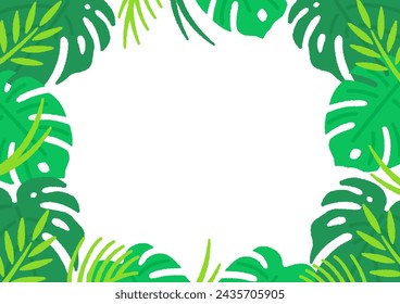 Summer resort style frames. Tropical exotic and cute simple backgrounds.