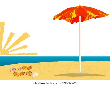 Summer Resort Vector Illustration