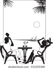 summer rest about sea, couples
