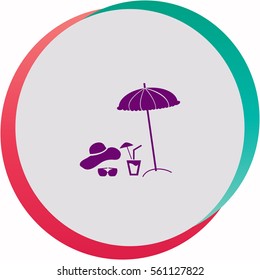 Summer rest  icon. Vector design.