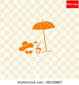 Summer rest  icon Vector design.