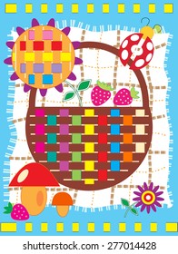 Summer rest. Picnic tableware. 