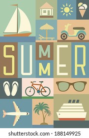  summer retro background 