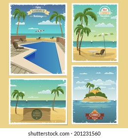 Summer Retro Backgrounds