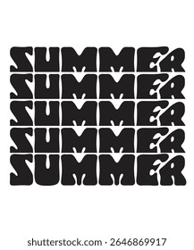 Summer Retro Summer Bundle Groovy, Beach wavy, Trendy groovy, Funny Beach Quotes hippie, Summer Cut Files, Groovy aesthetic 70s, wavy files for CRICUT