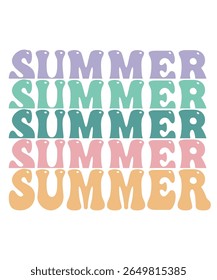 Summer Retro Summer Bundle Groovy, Praia ondulada, Trendy groovy, Engraçado Beach Citações hippie, Verão Cut Files, Groovy estética 70s, arquivos ondulados para CRICUT