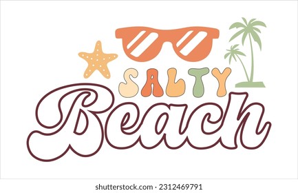 SVG de verano retro, paquete de diseño retro, paquete SVG de verano retro