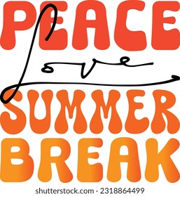 summer retro svg design and eps file