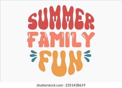 Summer Retro SVG Design, typography, t-shirt, sublimation, retro, sticker, summer, cute, funny, nature