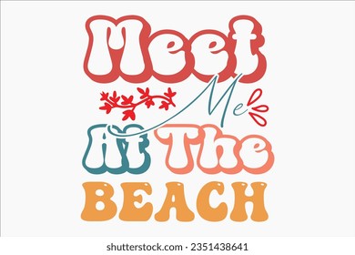 Summer Retro SVG Design, typography, t-shirt, sublimation, retro, sticker, summer, cute, funny, nature