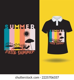 Summer Retro Tshart design, vintage t-shart design.