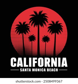 Summer retro t-shirt design for men and women. summer beach vacation t-shirts, summer surfing t-shirt vector design. Retro vintage t-shirt design. Custom t-shirt design.
california los angeles