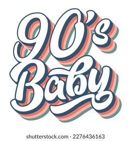 Summer Retro Wavy T-shirt Design
