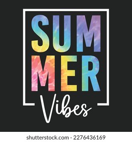 Summer Retro Wavy T-Shirt Design