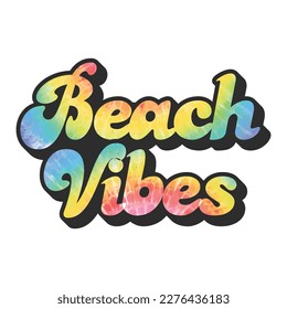 Summer Retro Wavy T-shirt Design