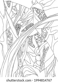 Summer rhythms. Associative abstraction. Vector illustration.