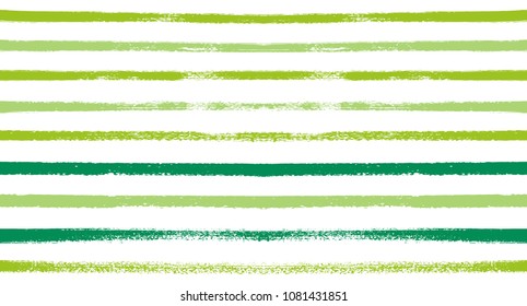 Summer Sailor Stripes Seamless Vector Pattern. Autumn Colors Textile Blue, Green, White, Turquoise, Gray Print. Hipster Vintage Retro Stripes Design. Creative Horizontal Banner. Old Watercolor Fabric.