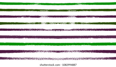 Summer Sailor Stripes Seamless Vector Pattern. Autumn Colors Textile Blue, Green, White, Turquoise, Gray Print. Hipster Vintage Retro Stripes Design. Creative Horizontal Banner. Old Watercolor Fabric.