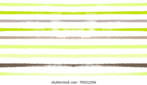 Summer Sailor Stripes Seamless Vector Pattern. Autumn Colors Textile Blue, Green, White, Turquoise, Gray Print. Hipster Vintage Retro Stripes Design. Creative Horizontal Banner. Old Watercolor Fabric.