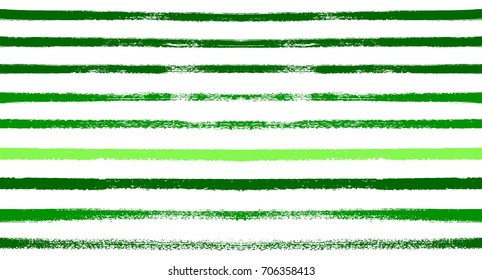 Summer Sailor Stripes Seamless Vector Pattern. Autumn Colors Textile Blue, Green, White, Turquoise, Gray Print. Hipster Vintage Retro Stripes Design. Creative Horizontal Banner. Old Watercolor Fabric.