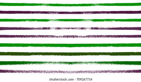 Summer Sailor Stripes Seamless Vector Pattern. Autumn Colors Textile Blue, Green, White, Turquoise, Gray Print. Hipster Vintage Retro Stripes Design. Creative Horizontal Banner. Old Watercolor Fabric.