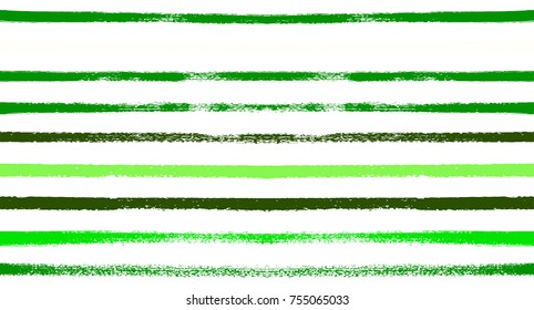 Summer Sailor Stripes Seamless Vector Pattern. Autumn Colors Textile Blue, Green, White, Turquoise, Gray Print. Hipster Vintage Retro Stripes Design. Creative Horizontal Banner. Old Watercolor Fabric.