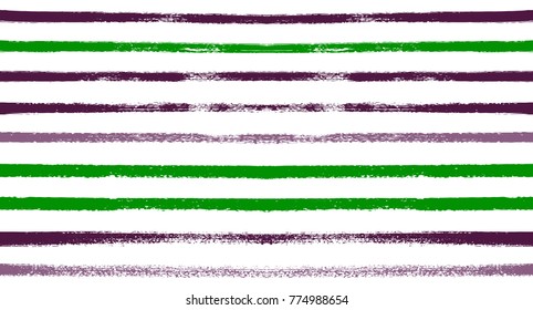 Summer Sailor Stripes Seamless Vector Pattern. Autumn Colors Textile Blue, Green, White, Turquoise, Gray Print. Hipster Vintage Retro Stripes Design. Creative Horizontal Banner. Old Watercolor Fabric.